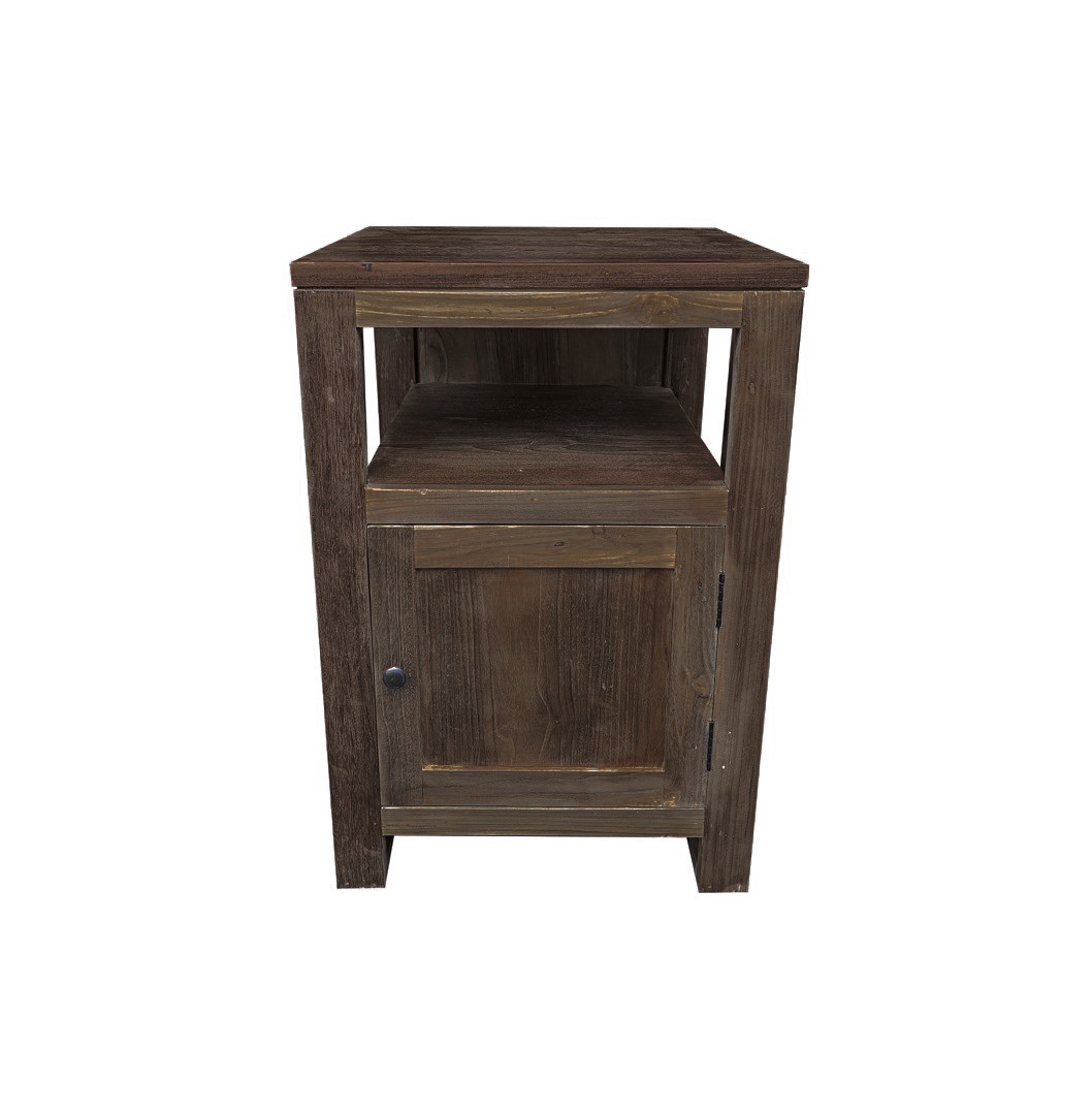 The 'Swela' Small Wooden Vanity Unit with 1 Cupboard